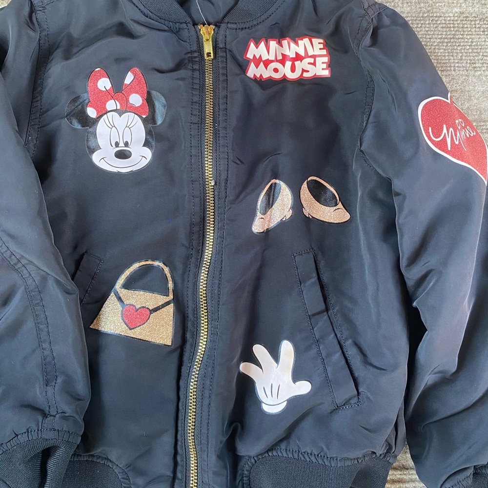 H&M Minnie Mouse black jacket